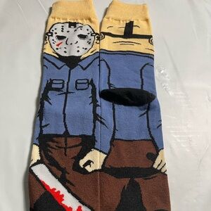 Horror Scary Movie Halloween Novelty Character Socks Mens Boys Size 7-10